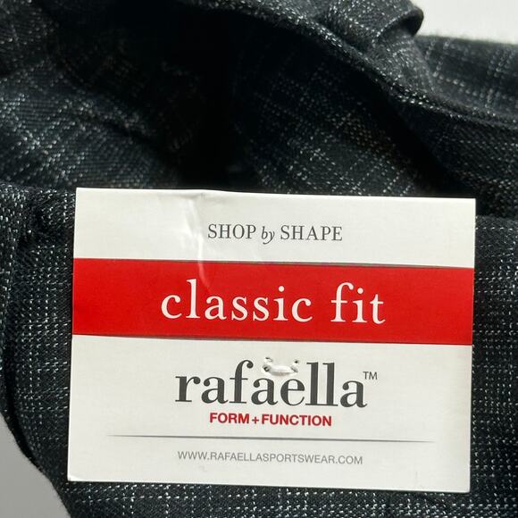 NWT Rafaella Mottled Charcoal Gray Classic Fit Dress Pants Womens Size 8 Career - Picture 8 of 16